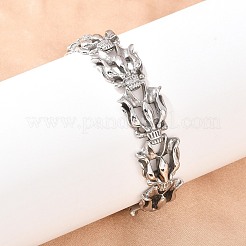 304 Stainless Steel Link Chain Bracelets&nbsp;BJEW-D379-09P