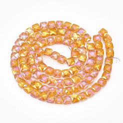 Electroplate Glass Beads Strands&nbsp;EGLA-S176-02