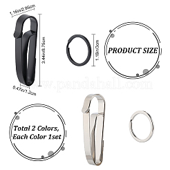 2 Sets 2 Colors Belt Loop Keychain Chip&nbsp;KEYC-CP0001-23