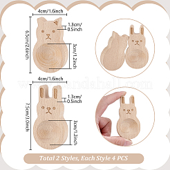 8Pcs 2 Style Beechwood Aromatherapy Diffuser Ornaments&nbsp;DJEW-PH0001-71