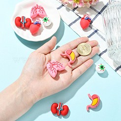 10Pcs 5 Styles Silicone Focal Beads&nbsp;SIL-CJ0003-23