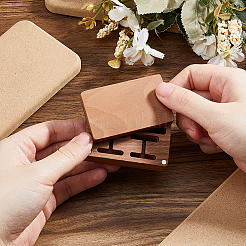 Wood Cuff-link Gift Storage Magnetic Boxes&nbsp;WOOD-WH0062-27B