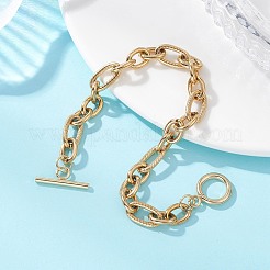 304 Stainless Steel Figaro Chain Bracelets for Women Men&nbsp;BJEW-JB12899