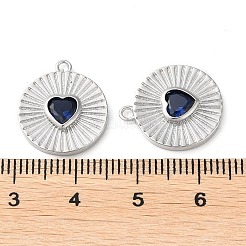 Real Platinum Plated Brass Pendants&nbsp;KK-F862-02P-03