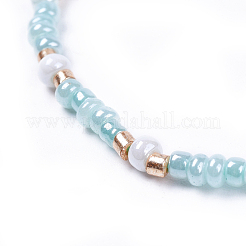 Adjustable Nylon Thread Braided Beads Bracelets&nbsp;BJEW-JB04377