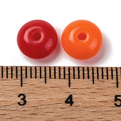 不透明なアクリルビーズ  ディスク  ミックスカラー  8.5x4.5mm  穴：1.8mm  約2631個/500g&nbsp;MACR-F080-04