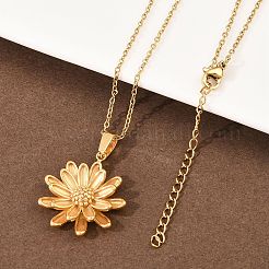 304 Stainless Steel Pendant Necklaces & Stud Earrings Set for Women&nbsp;SJEW-G086-01G