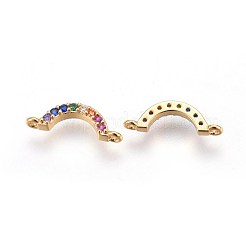 Brass Cubic Zirconia Links&nbsp;ZIRC-E162-13
