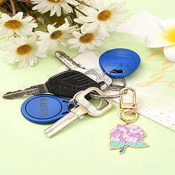 Alloy Enamel Flower Pendant Decorations&nbsp;HJEW-YW00023-01