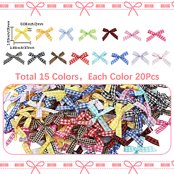 300Pcs 15 Colors Handmade Polyester Costume Accessories&nbsp;DIY-SP0004-98