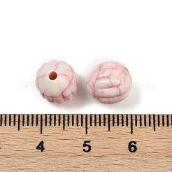 アクリル模造ターコイズビーズ  カメ  ラウンド  レッド  10mm  穴：1.8mm  約943個/500g&nbsp;OACR-S047-02
