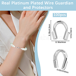 100Pcs Brass Wire Guardian&nbsp;KK-BBC0025-16C-P