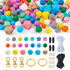 DIY Keychain Bracelet Making Kit&nbsp;DIY-TA0004-19