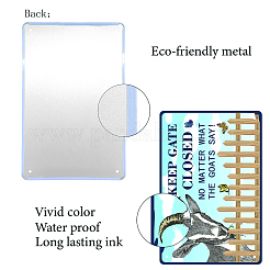 単語ヴィンテージ金属鉄サインポスターと長方形  家の壁の装飾のため  200x300x2.2mm&nbsp;AJEW-WH0157-262