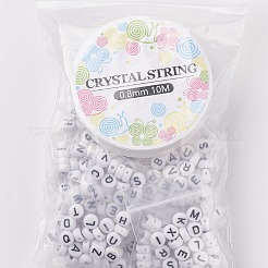 520Pcs Alphabet Acrylic Beads&nbsp;MACR-XCP0001-10