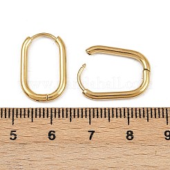304 Stainless Steel Oval Hoop Earrings&nbsp;EJEW-K268-36G