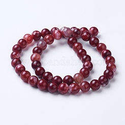 Natural Agate Beads Strands&nbsp;G-G754-04-8mm