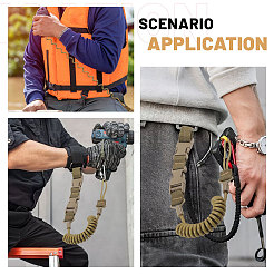 Nylon Outdoor Tactical Spring Lanyard&nbsp;AJEW-WH0752-319A