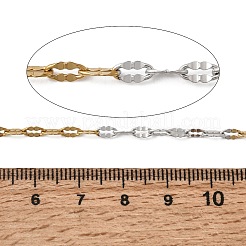 Two Tone 304 Stainless Steel Dapped Chains&nbsp;CHS-P029-02A-A
