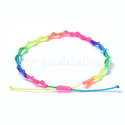 Adjustable Nylon Thread Braided Cord&nbsp;BJEW-JB04270-01