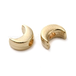 CCBプラスチックビーズ  ムーン  ゴールドカラー  7x5x3mm  穴：1.8mm&nbsp;CCB-H001-10G