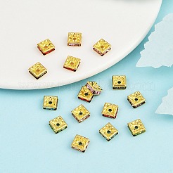Brass Rhinestone Spacer Beads&nbsp;RSB073NFG