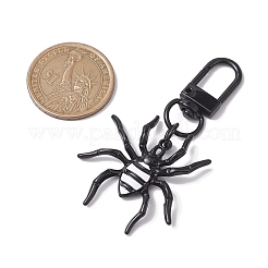 3個 3スタイル ハロウィン合金エナメル ゴースト/スパイダー/カボチャ パンダントデコレーション  バッグ飾り用の回転留め具チャーム  ミックスカラー  59~67mm  1個/スタイル&nbsp;HJEW-JM01943