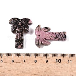 Natural Rhodonite Coconut Tree Pendants&nbsp;G-N342-02D