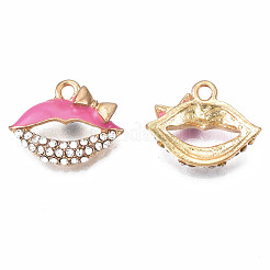 Rack Plating Alloy Enamel Pendants&nbsp;ENAM-T011-121B