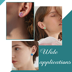 DIY Flat Round Stud Earring Making Kit&nbsp;DIY-CA0003-70