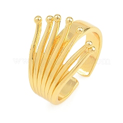 Irregular Brass Cuff Open Rings&nbsp;KK-CBA5A76-01G