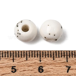 Speckled Round Handmade Ceramic Beads&nbsp;PR-NH0001-02B