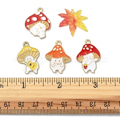 20Pcs 5 Style Autumn Theme Alloy Enamel Pendants&nbsp;ENAM-FS0001-54