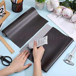 模造革のブックカバー  ノートブックラップ  ココナッツブラウン  1400x300x0.6mm&nbsp;DIY-WH0491-92A-04