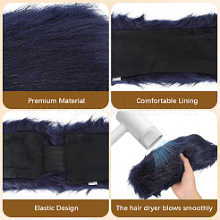 1Pc Faux Fur Fiber Yarn Warmer Headbands&nbsp;COHT-CY0001-01C