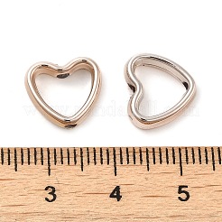 CCBプラスチックビーズフレーム  ローズゴールド  11x12x3.5mm  穴：1.8mm&nbsp;CCB-H001-01F-RG