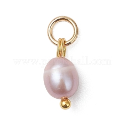 Natural Cultured Freshwater Pearl Rice Charms&nbsp;PALLOY-JF04841
