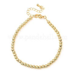 Round Brass Beaded Bracelets for Women&nbsp;BJEW-H640-04B-G