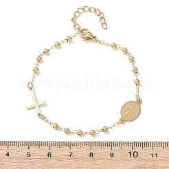 Religion 304 Stainless Steel Link Bracelets&nbsp;BJEW-F524-05A-G