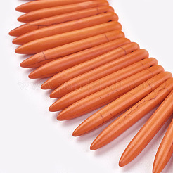 Synthetic Turquoise Graduated Spike Beads Strands&nbsp;G-F604-10I