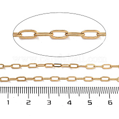 PVD Vacuum Plating 304 Stainless Steel Paperclip Chains&nbsp;CHS-H026-02G-01