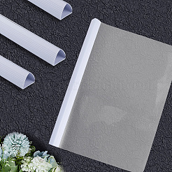 プラスチックフォルダーインサート  フォルダーロッド  三角形  ホワイト  305x24x20mm&nbsp;AJEW-WH20007-69B-02