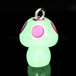 Spray Painted Luminous Resin Pendants&nbsp;RESI-A017-05