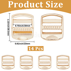 14Pcs Rectangle Alloy Buckles&nbsp;FIND-CY0002-02G
