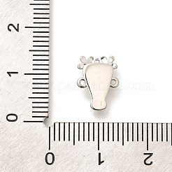 Rack Plating Brass Flower Animal Connector Charms&nbsp;KK-L225-027P