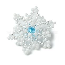 Christmas Seed Beads Beaded Charms&nbsp;PALLOY-MZ00297-05