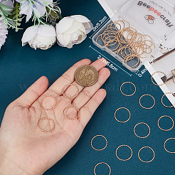 50Pcs Brass Linking Rings&nbsp;KK-BBC0008-26