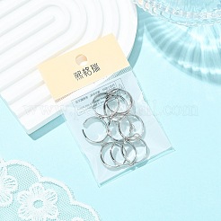 Shegrace 調節可能な真鍮製リング部品  ループリングベース  カドミウムフリー＆ニッケルフリー＆鉛フリー  プラチナメッキ  穴：1mm  内径：15.5mm&nbsp;XGR0088P-132P