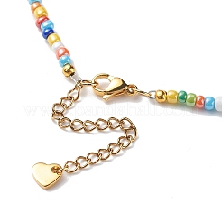 Alloy Enamel Sakura Pendant Necklace&nbsp;NJEW-JN04052