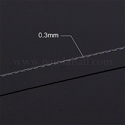 3連売り銅クラフトワイヤー  長持ちメッキ  ツイストラウンド  ガンメタ色  0.3mm  約80m /ロール&nbsp;CWIR-BC0008-0.3mm-B